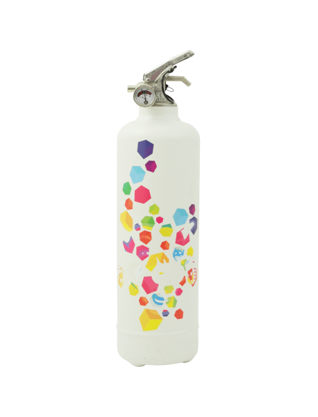 Designer fire extinguisher kitchen Babybel multi cube white