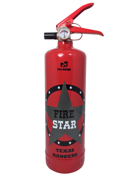 Extincteur design Fire Star rouge
