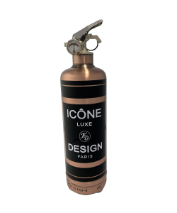 Extincteur design icone cuivre noir