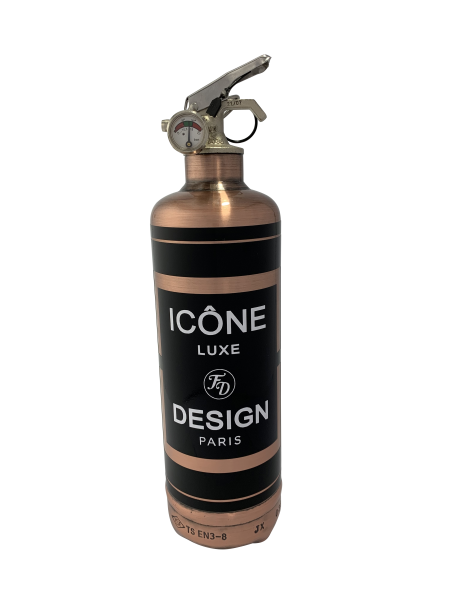 Extincteur design icone cuivre noir