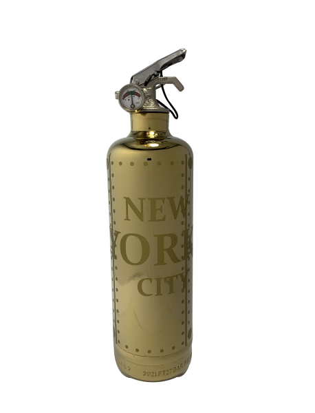Extincteur design city ny or noir