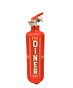 Extincteur design diner rouge