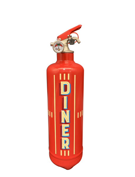 Extincteur design diner rouge