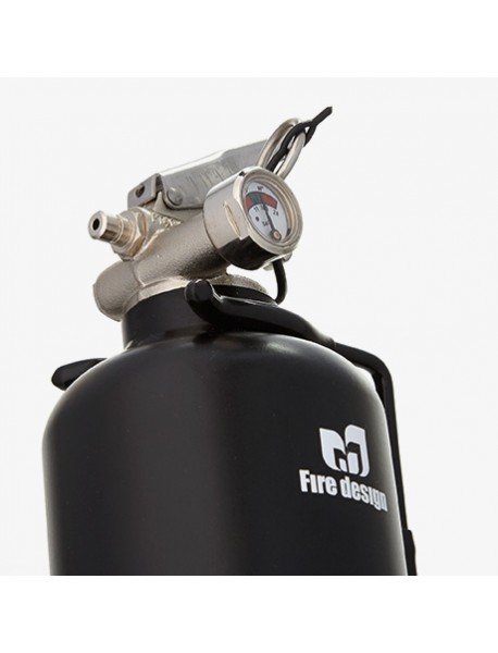 Home Fire extinguisher Rock black silver