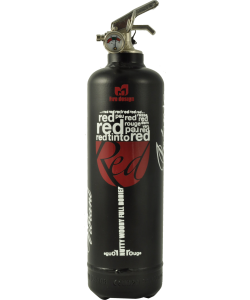 Estintore design DV Red Wine nero