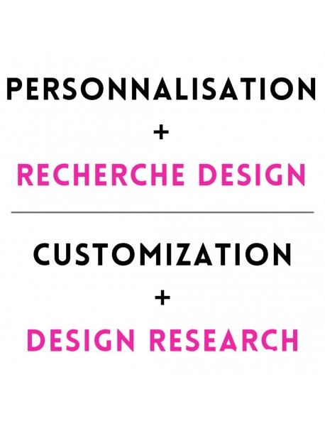 PERSONNALISATION + RECHERCHE DESIGN