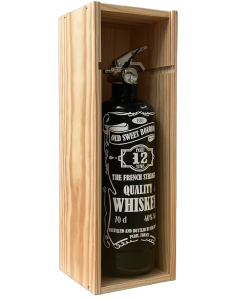 Extincteur design Coffret Whiskey Noir Blanc