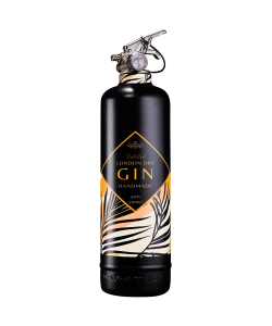 Extincteur design Gin Floral Noir