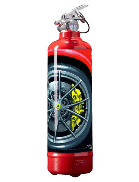 Extincteur ABmotorART Ferrari Roue Rouge