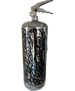 Extincteur chromé 6L personnalisé arty