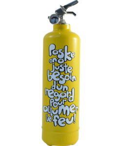Fire extinguisher design ATYPEEK PASKE yellow