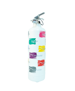 Fire extinguisher design Couleurs white