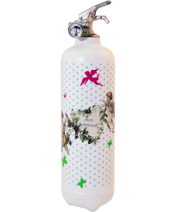 Estintore design Parischeri Angello bianco