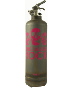 Fire extinguisher design Rock raw pink