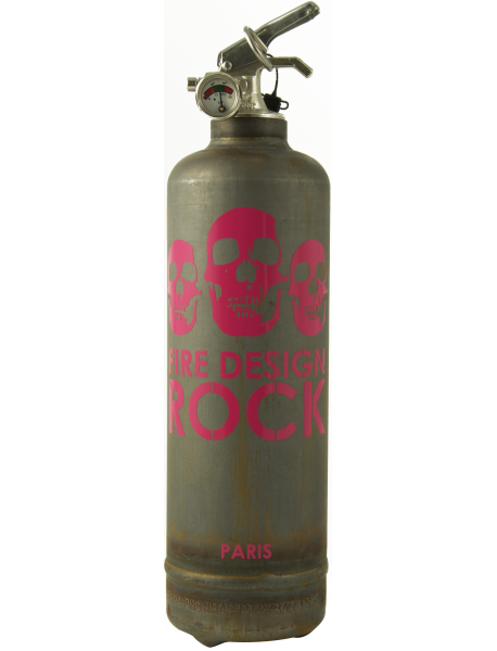 Extincteur design Rock brut-fuchsia