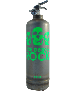 Extincteur design Rock brut-vert