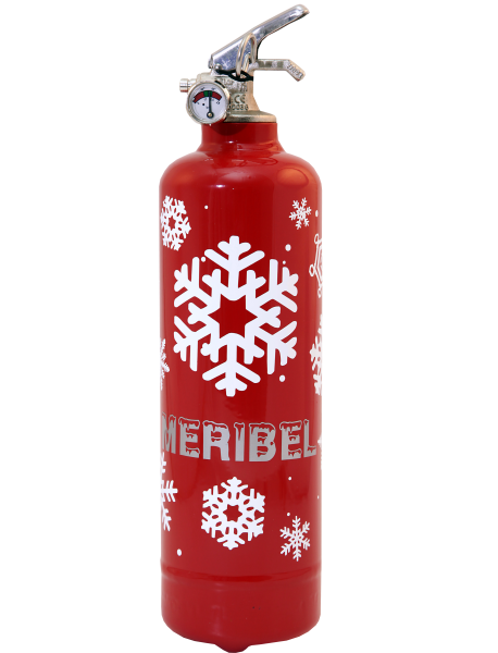 Fire extinguisher design Flocons red