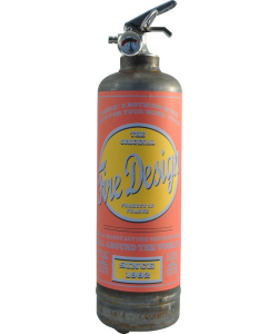Fire extinguisher design Old School raw red