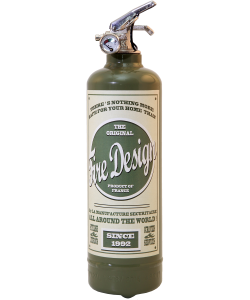 Fire extinguisher design vintage Old school Khaki