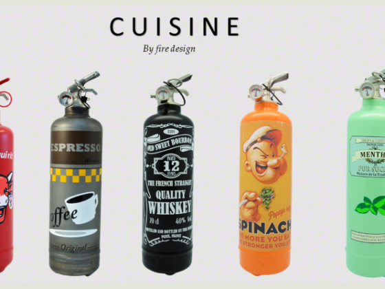 Slide extincteur cuisine objet décoration fire design