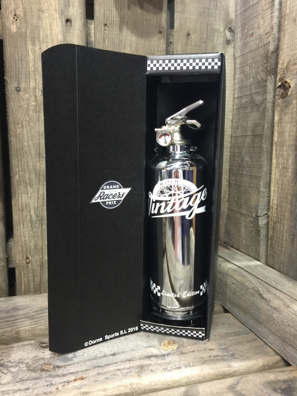 Extincteur Moto GP Chrome Limited Edition Vintage par Fire design