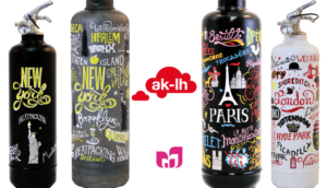 Collection AK-LH by Fire design, extincteur décoratif et  tendance pour particuliers