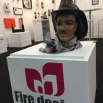 Stand Fire design Francfort 2017 extincteur déco