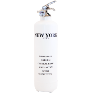extincteur design City New York blanc