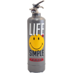 extincteur décoratif et design smiley life gris