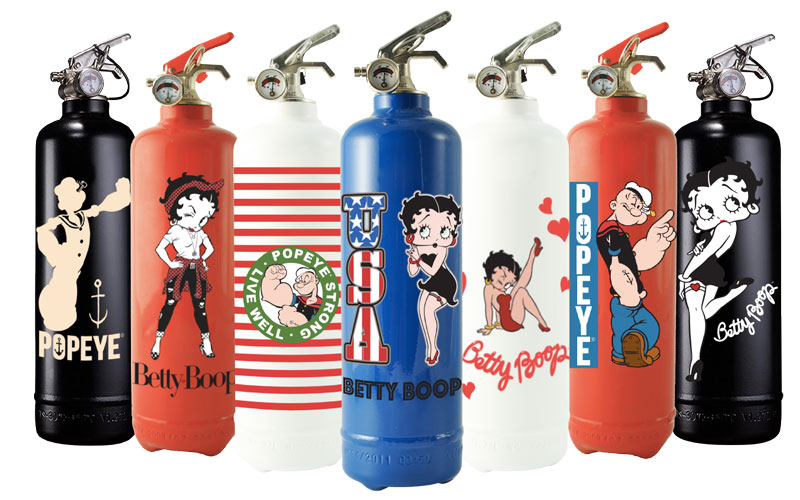 fire design extincteur betty boop popeye